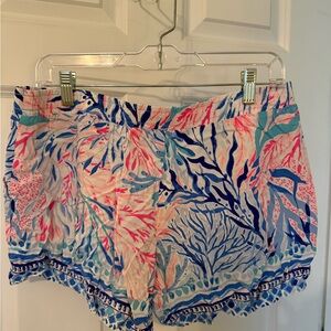 Lilly Pulitzer Multicolor Leaf Print Shorts